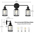 thumbnail image 2 of Cedar Hill 3-Light 2400 Lumen Integrated LED Vanity Light, Matte Black, 2 of 5