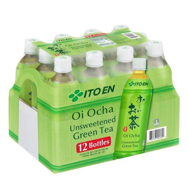 ITO EN Oi Ocha Unsweetened Green Tea, 16.9 fl. oz., 12 pk