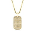 thumbnail image 1 of 0.46 CT. T.W. Diamond Dogtag Pendant in 14K Gold, 1 of 4