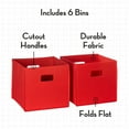 thumbnail image 3 of RiverRidge Folding Bins Cube Storage Cubbies, Set of 6 Playroom Organizers, 3 of 6