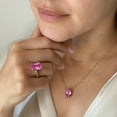 thumbnail image 8 of Lab Created Gemstone Necklace in 14K Yellow Gold, 8 of 8