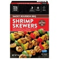 thumbnail image 1 of Sea Cuisine Farm Raised Smoky Bourbon BBQ Shrimp Skewers, Frozen, 8 ct. per box, 1.6 lbs., 1 of 9
