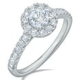thumbnail image 3 of 1.30 CT. T.W. Round Cut Halo Diamond Ring & Band Set in 14K Gold, 3 of 5