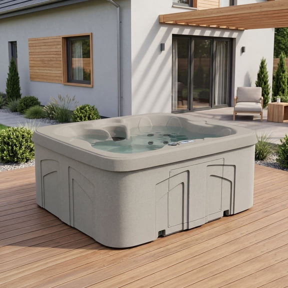 Lifesmart LS100DX 4-Person 20-Jet 110v Plug and Play Spa with Waterfall