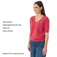 thumbnail image 5 of Sam Edelman Women's Short Sleeve V-Neck Sweater, 5 of 8