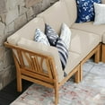 thumbnail image 7 of Cambridge Casual Catalina Teak Sectional Sofa Patio Set, 8pc, 7 of 13