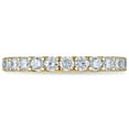 thumbnail image 2 of Round Cut Semi Eternity Diamond Band in 14K Gold, 2 of 6