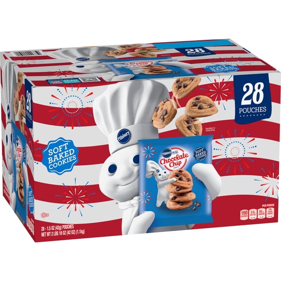 Pillsbury Soft Baked Mini Chocolate Chip Cookies, 1.5 oz., 28 pk.