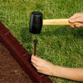 thumbnail image 6 of GroundSmart 4' Black Roman Brick Rubber Landscape Edging, 48pk, 6 of 9