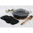 thumbnail image 2 of All-Clad Universal 3 Qt Pan With Acacia Wood Trivet, Spoon And Potholder Set, 2 of 10