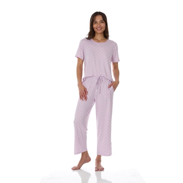 Flora Nikrooz 2 Piece Short Sleeve Capri PJ Set - Samsclub.com
