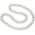 thumbnail image 1 of White Cultured Freshwater Pearl Strand Necklace with 14k Gold Clasp, 1 of 5