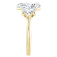 thumbnail image 3 of 2.46 CT.T.W. Moval & Half Moon Cut Lab Created Diamond Ring in 18K Gold, 3 of 10