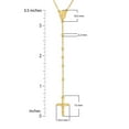 thumbnail image 6 of High Polish Rosary Bead Necklace in 14K Gold, 6 of 6