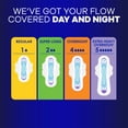 thumbnail image 2 of Always Ultra Thin Overnight Pads with Wings, Size 4, 80 ct., 2 of 10