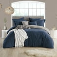 thumbnail image 2 of Modern Prewashed Crinkle Reversible Duvet Cover Set, Assorted Sizes, 2 of 5