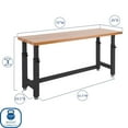 thumbnail image 9 of Seville Classics UltraHD® 6-Piece Steel Garage Cabinet Storage Set With Height Adjustable Workbench, 12 Feet Wide, 9 of 17