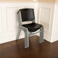 thumbnail image 10 of Lifetime Plastic Stacking Chair /Black & Silver - Commercial, 10 of 13
