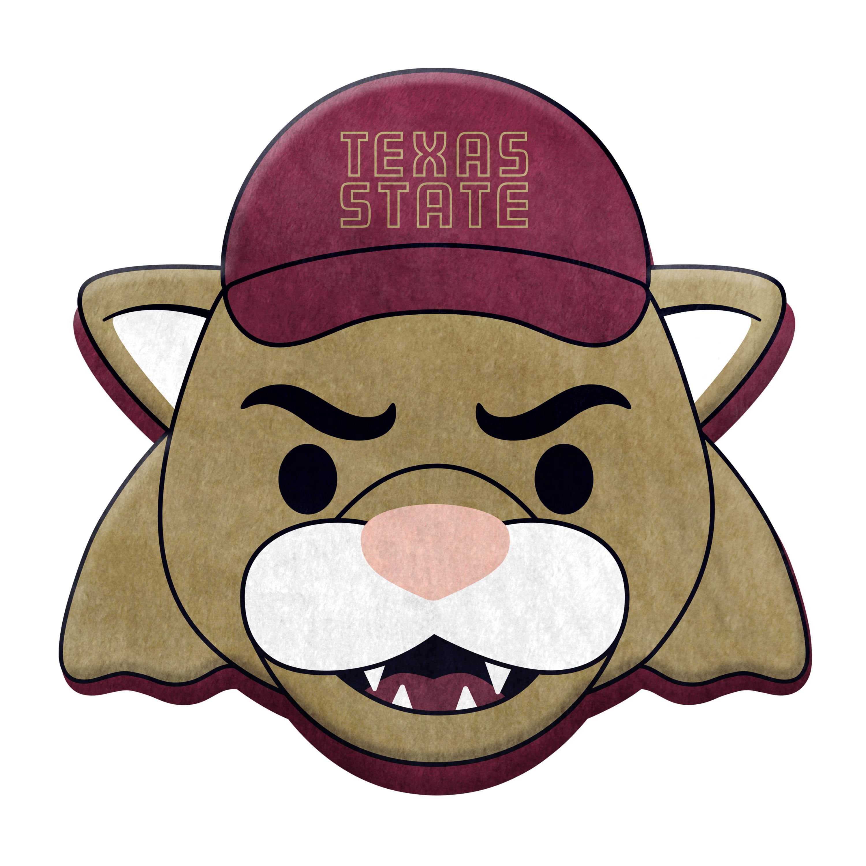 Logo Brands Texas State Bobcats Puff Pillow
