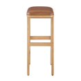 thumbnail image 5 of Bower Home Upholstered Wood Saddle Counter or Bar Stool, 2-Pack, 5 of 8