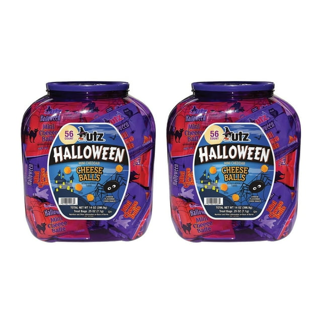 Utz Halloween Mini Cheese Ball Barrel, 2 pk.