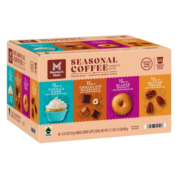 Member's Mark Seasonal Coffee Medium Roast Coffee Pods, Variety