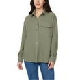 thumbnail image 1 of Buffalo Women's Waffle Button-Down Top, 1 of 9