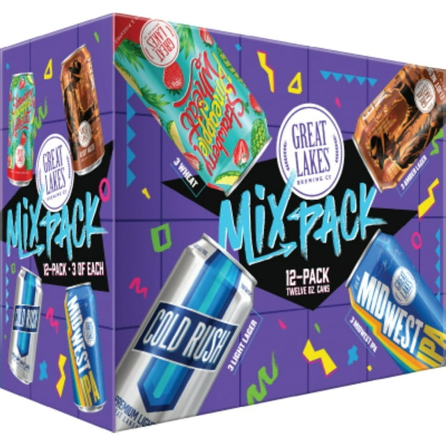Great Lakes Mix Pack Ale and Lager Beer Variety Pack, 12 fl. oz. can, 12 pk.