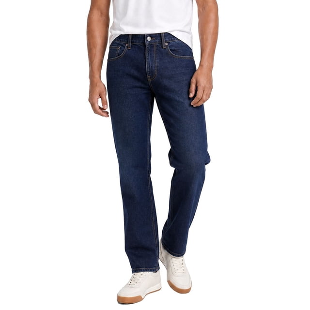 Lands' End Men's Brushed Denim 5 Pocket Pant