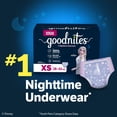 thumbnail image 12 of Goodnites Nighttime Bedwetting Underwear for Girls, Sizes Extra Small - Extra Extra Large, 12 of 17