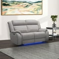 thumbnail image 8 of Tristan 3pc Fabric Power Reclining Set with Heat and Massage, Gray, 8 of 23