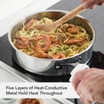 thumbnail image 3 of KitchenAid 9-Piece 5-Ply Clad Stainless Steel Cookware Set, 3 of 10