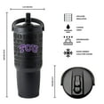 thumbnail image 3 of Logo Brands TCU Horned Frogs Stainless Steel Tumbler Set, 3 of 7