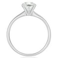 thumbnail image 3 of Cushion Cut Solitaire Diamond Ring in 18K Gold, 3 of 4