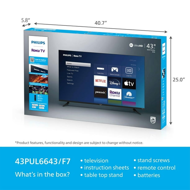 PHILIPS 43インチ 4K 液晶スマートテレビ PHILIPS 43インチ 4kモニター