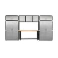 thumbnail image 1 of Seville Classics UltraHD 8-Piece Steel Garage Cabinet Storage Set w/ Height Adjustable Workbench, 14 Feet Wide, 1 of 17