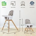 thumbnail image 5 of Evolur Multifunctional Zoodle High Chair, Choose Color, 5 of 13