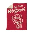 thumbnail image 1 of Logo Brands NC State Wolfpack Luxe Dreams Throw, 60" x 80", 1 of 6