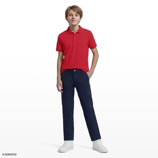 Nautica Boys Short Sleeve Performance Uniform Polo