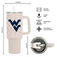 thumbnail image 3 of Logo Brands West Virginia Mountaineers 40 oz. Stainless Steel Tumbler Set, 3 of 6