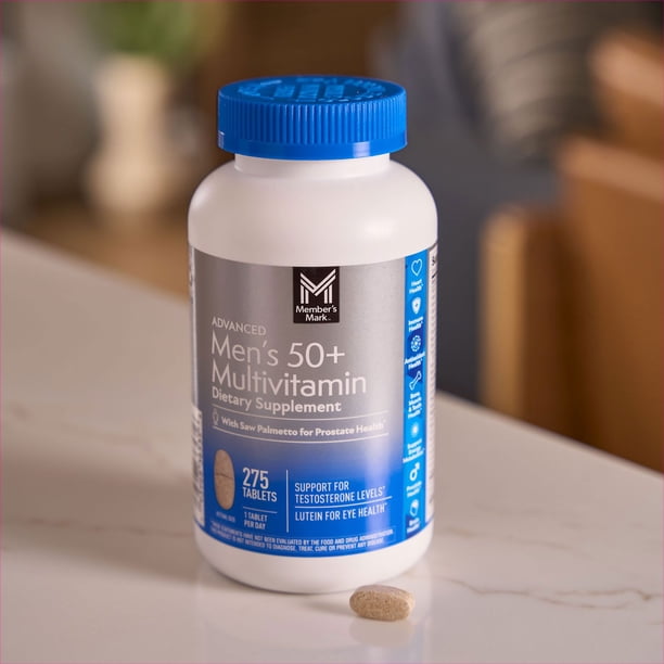 Member's Mark Advanced Men's 50+ Multivitamin Tablets, 275 ct
