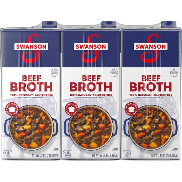 Swanson Beef Broth, 32 oz., 3 pk.