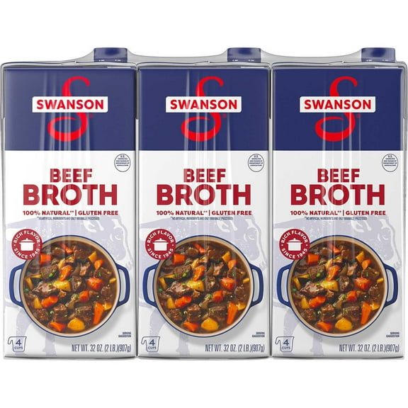 Swanson Beef Broth, 32 oz., 3 pk.