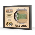 thumbnail image 1 of YouTheFan Missouri Tigers 25-Layer Football Stadium View 3D Wall Art, 1 of 5