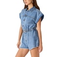 thumbnail image 3 of Steve Madden Women's Denim Romper, 3 of 5