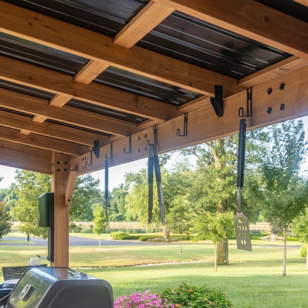 Backyard Discovery Briarton Grill Gazebo XL w/ Cantilever Roof
