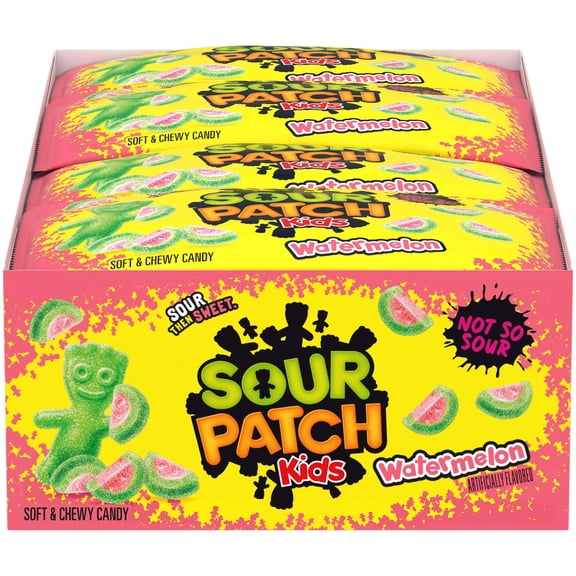 SOUR PATCH KIDS Watermelon Soft Chewy Candy, 2 oz., 24 pk.