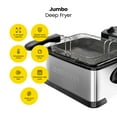 thumbnail image 2 of Chefman 4.5 Qt. Stainless Steel Deep Fryer & Restaurant-Style Wire Basket, 2 of 7