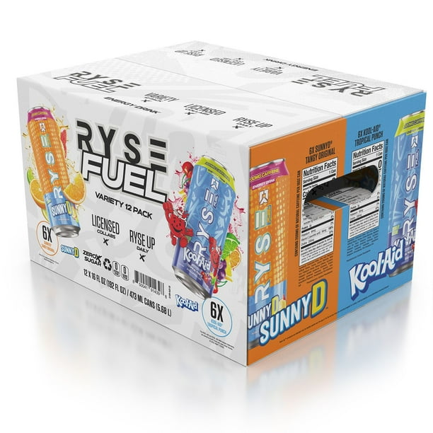 RYSE Fuel Energy Drink Variety Pack (16 fl. oz., 12 pk