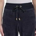 thumbnail image 4 of Halston Women's Velour Ribbed Pant, 4 of 7